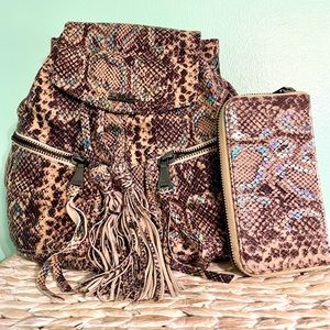 Aimee Kestenberg backpack & wallet set
